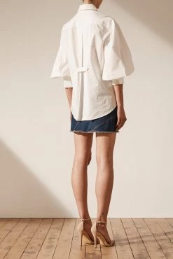 Shona Joy Grant Collared Shirt White