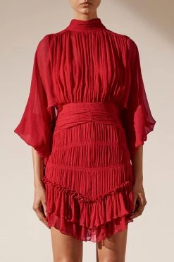 Shona Joy Clemence Long Sleeve Mini Dress