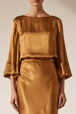 Shona Joy Wright Balloon Sleeve Top