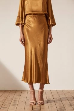 Shona Joy Wright Bias Midi Skirt
