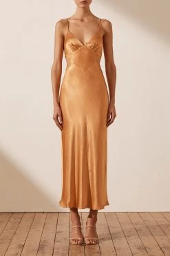 Shona Joy Gala Backless Midi Dress