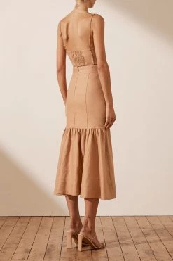 Shona Joy Rosa Fitted Crop Top