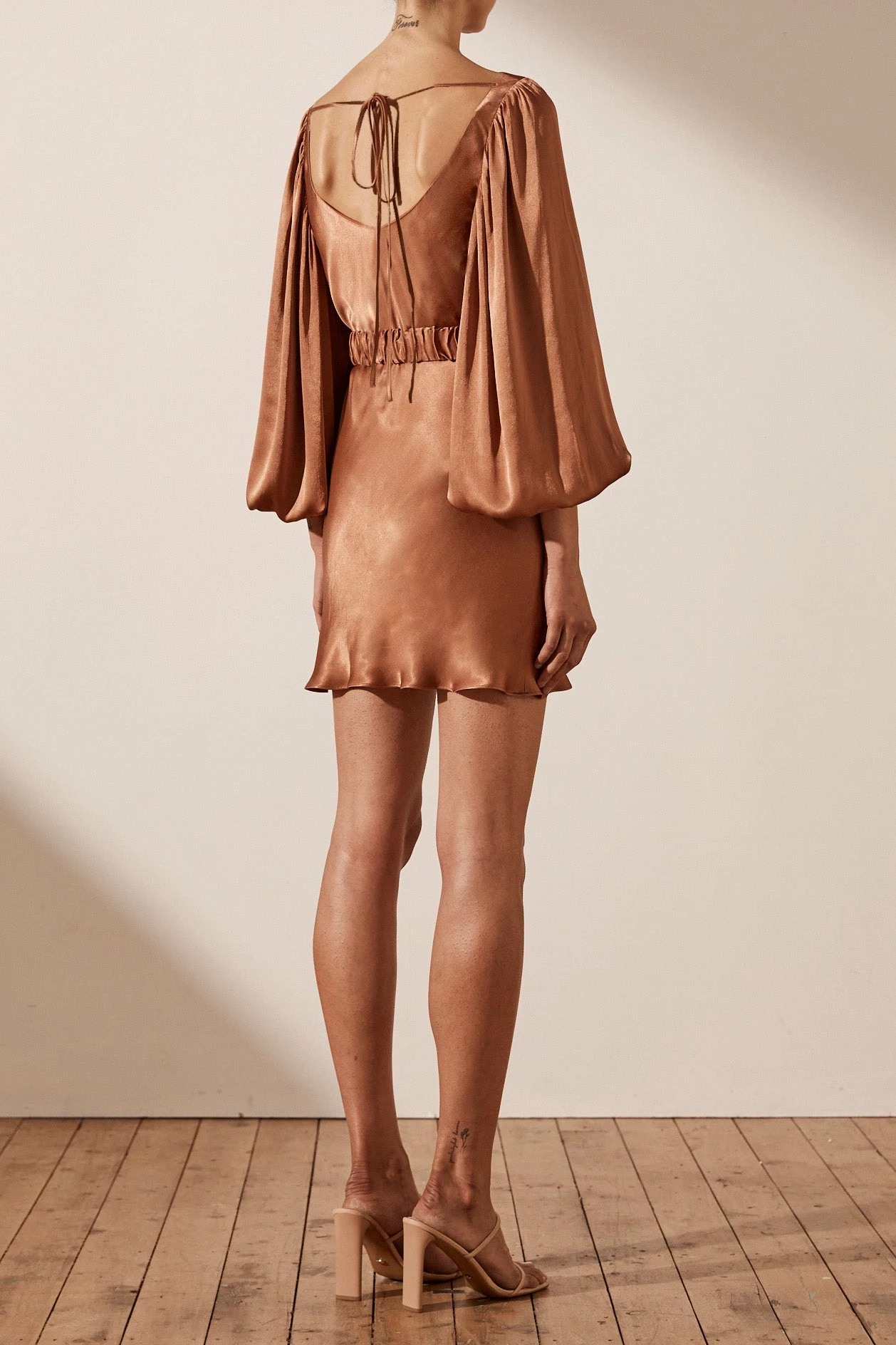 Shona Joy Gala Balloon Sleeve Mini Dress With Belt 6 Shona Joy Gala Balloon Sleeve Mini Dress With Belt