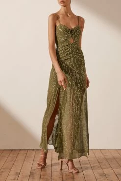 Shona Joy Laura Ruched Maxi Dress