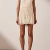 Shona Joy Delphine High Neck Corded Mini Dress