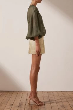 Shona Joy Marie Mini Skirt Pistachio