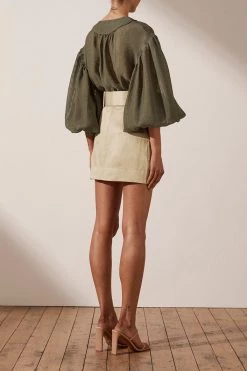 Shona Joy Marie Mini Skirt Pistachio