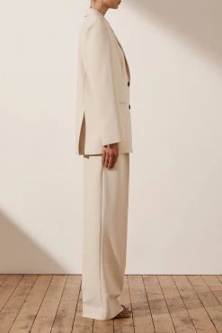 Shona Joy Ivy Oversized Tailored Blazer Bone