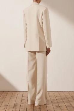Shona Joy Ivy Oversized Tailored Blazer Bone