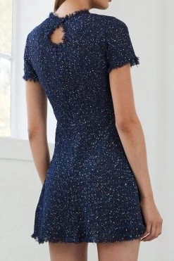 By Johnny Midnight Tweed Mini Dress