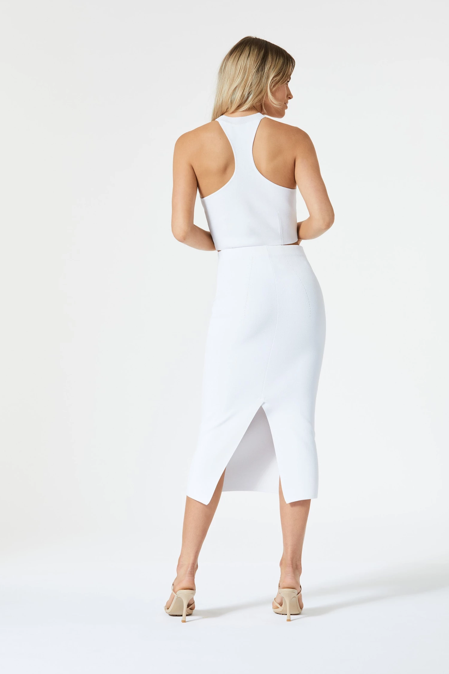 San Sloane Drew Racer Back Top White 7 San Sloane Drew Racer Back Top White