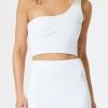San Sloane Val Asym Top White