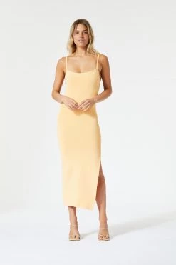 San Sloane Ester Midi Dress Melon