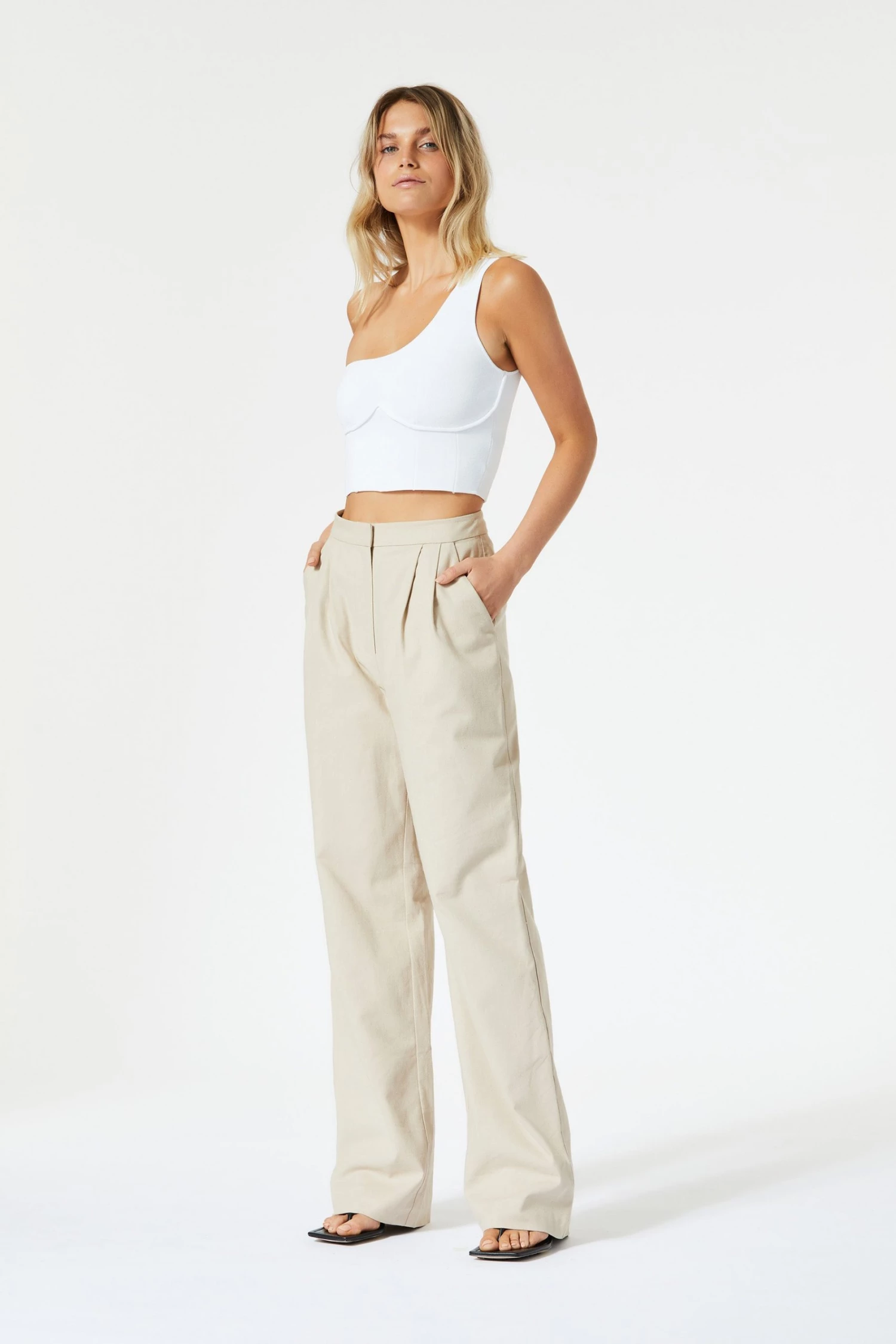 San Sloane Elements High Waist Pant Oatmeal 4 San Sloane Elements High Waist Pant Oatmeal