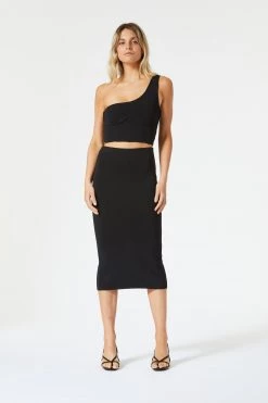 San Sloane Val Asym Top Black