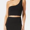 San Sloane Val Asym Top Black