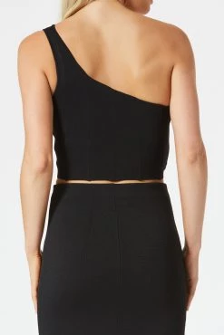 San Sloane Val Asym Top Black