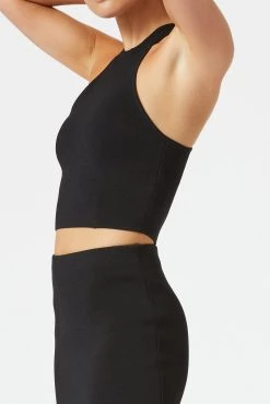 San Sloane Drew Racer Top Black 13 San Sloane Drew Racer Top Black