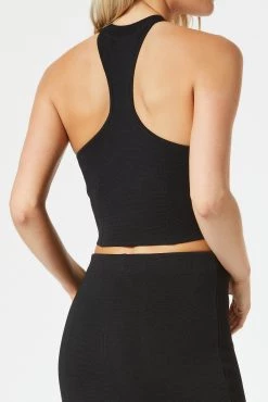 San Sloane Drew Racer Top Black 15 San Sloane Drew Racer Top Black