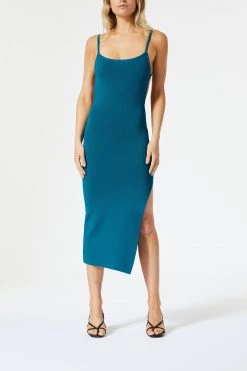 San Sloane Ester Midi Dress Teal