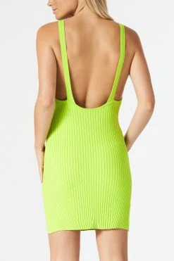 San Sloane Femme Rib Knit Mini Dress Citrus 11 San Sloane Femme Rib Knit Mini Dress Citrus