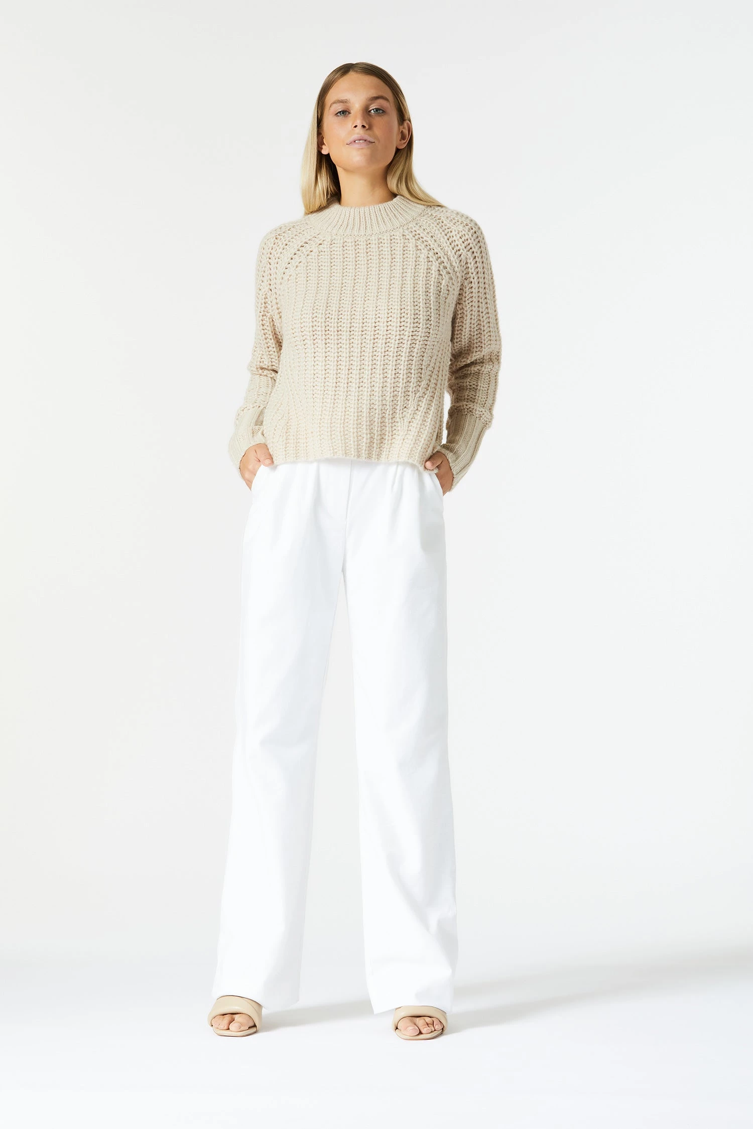 San Sloane Trinity Knit Light Tan 5 San Sloane Trinity Knit Light Tan