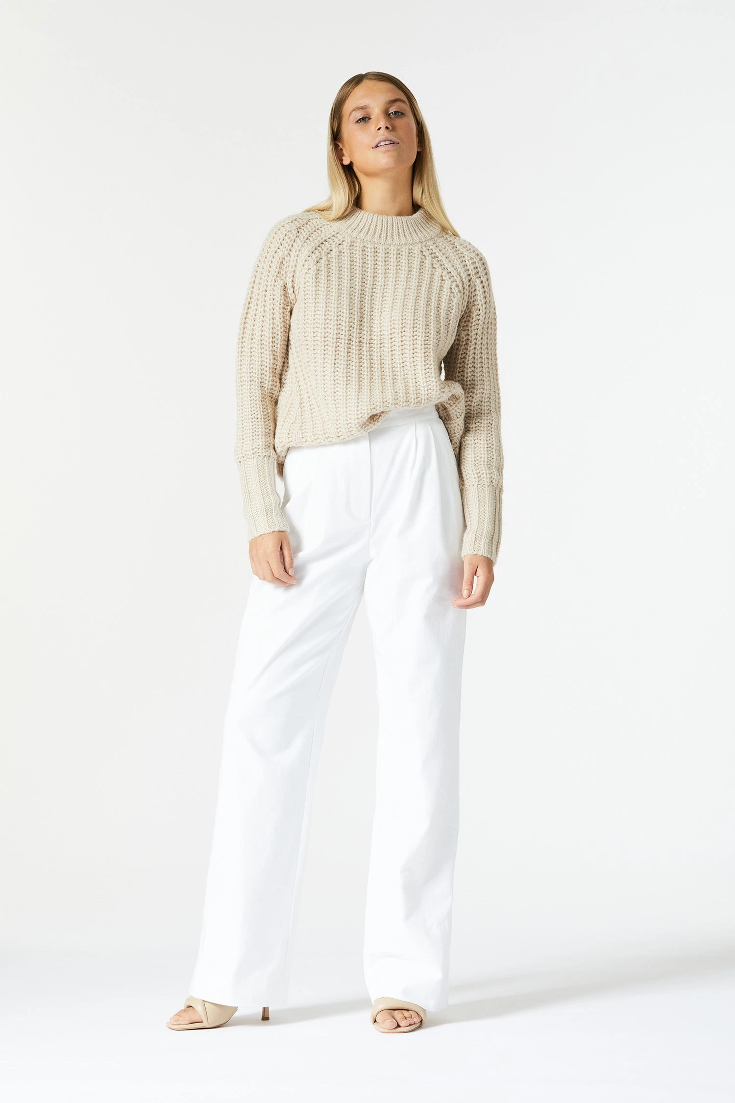 San Sloane Trinity Knit Light Tan 4 San Sloane Trinity Knit Light Tan
