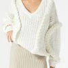 San Sloane Callista Cable Knit White