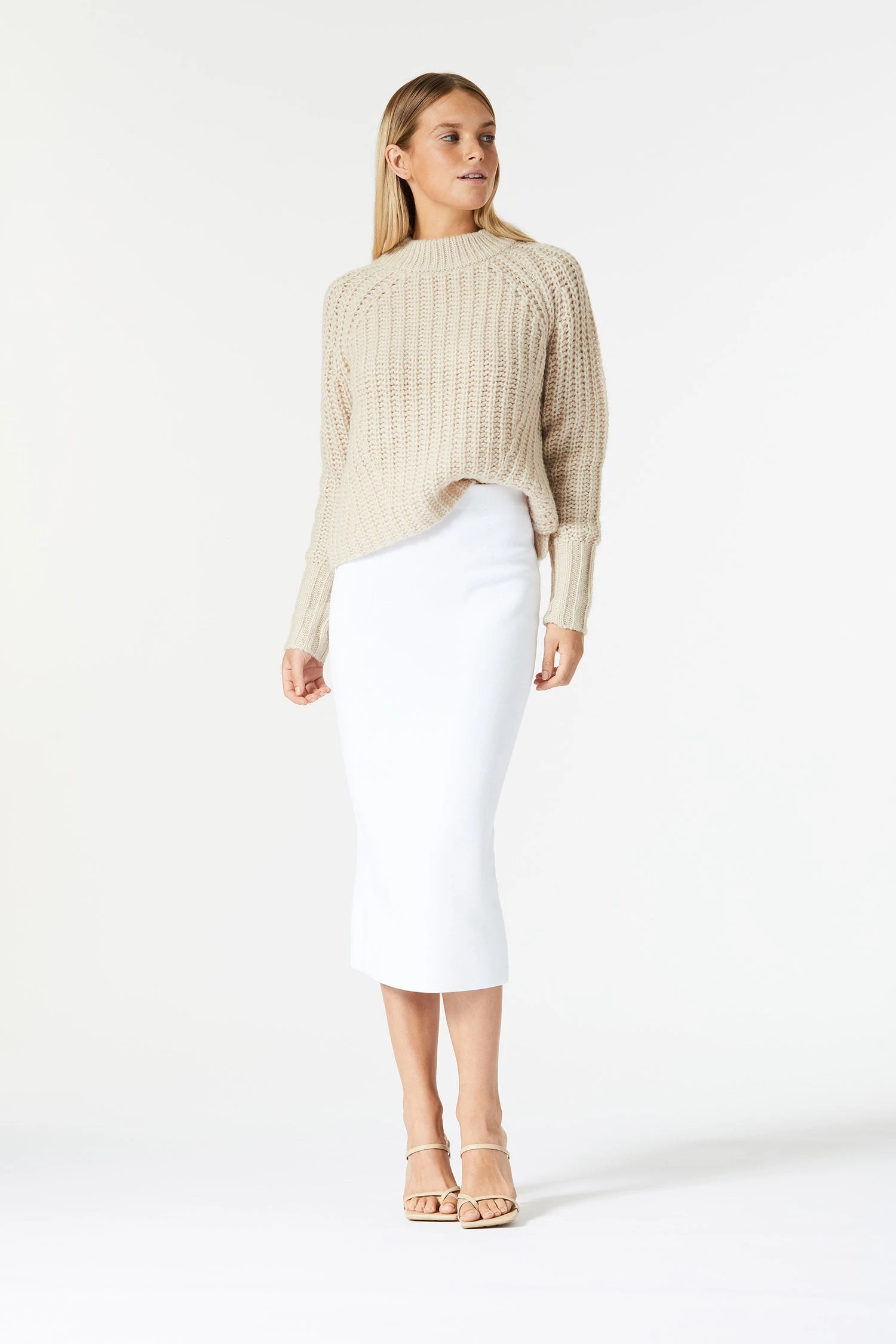 San Sloane Trinity Knit Light Tan 8 San Sloane Trinity Knit Light Tan