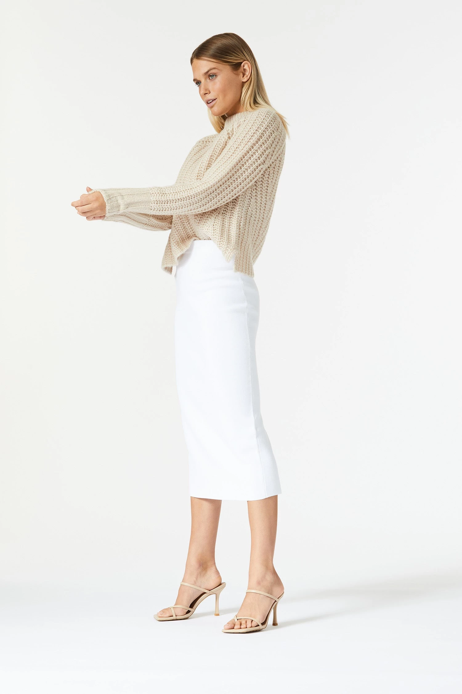 San Sloane Trinity Knit Light Tan 9 San Sloane Trinity Knit Light Tan