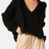 San Sloane Callista Cable Knit Black 2 San Sloane Callista Cable Knit Black