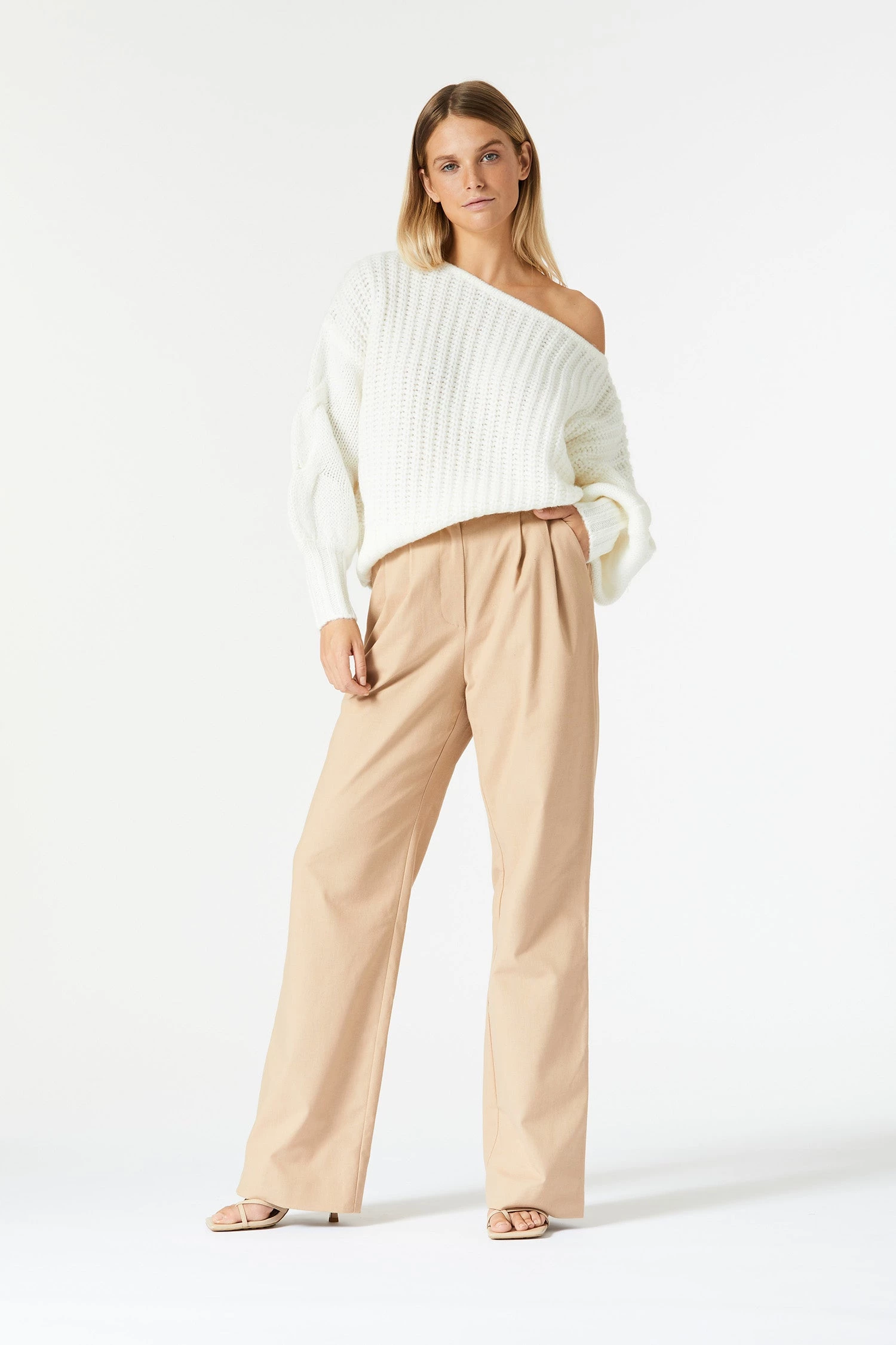 San Sloane Owens Knit White 4 San Sloane Owens Knit White