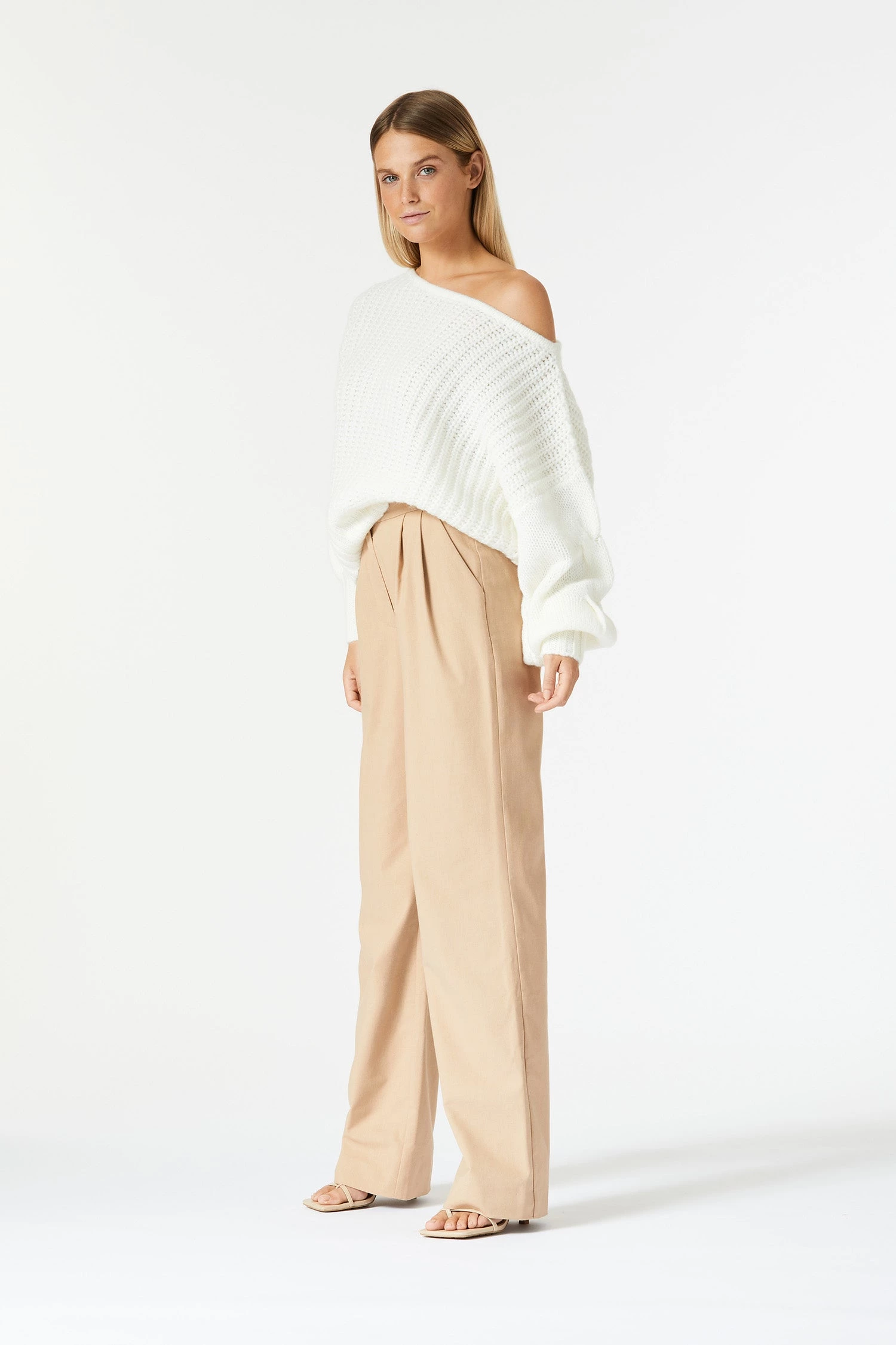 San Sloane Owens Knit White 5 San Sloane Owens Knit White