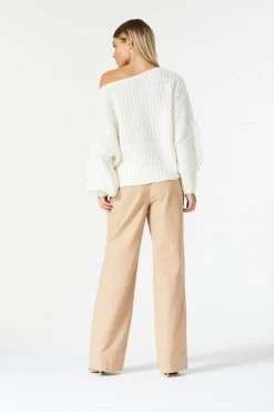 San Sloane Owens Knit White 15 San Sloane Owens Knit White