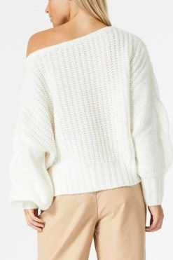 San Sloane Owens Knit White 16 San Sloane Owens Knit White