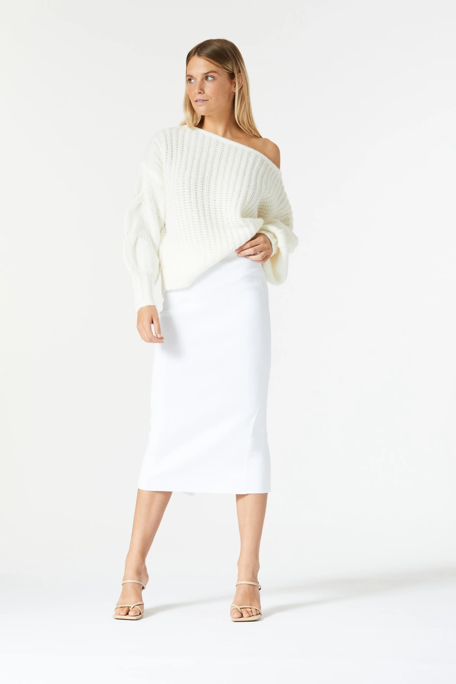 San Sloane Owens Knit White 8 San Sloane Owens Knit White