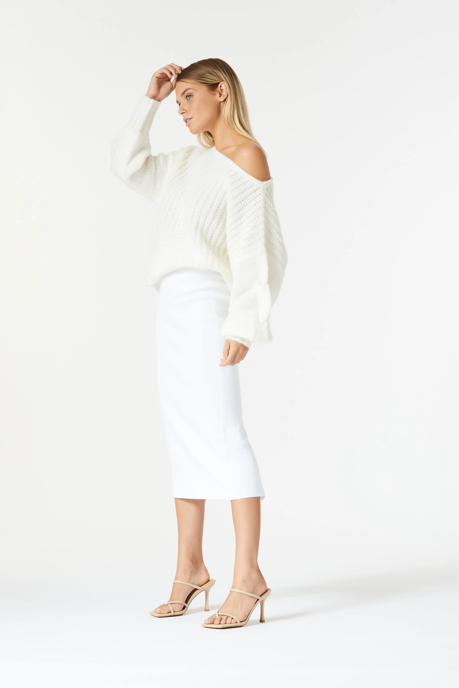 San Sloane Owens Knit White 10 San Sloane Owens Knit White