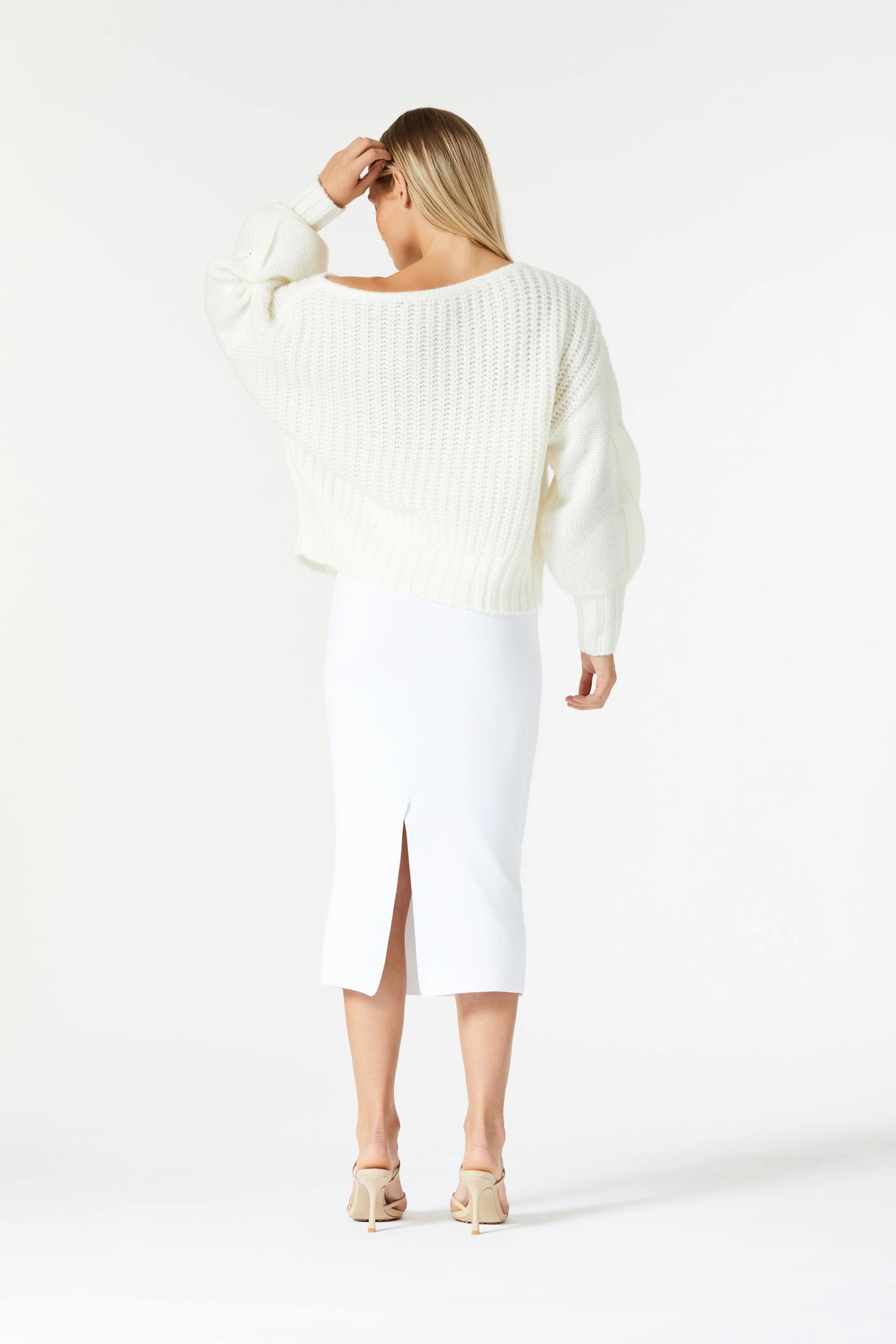 San Sloane Owens Knit White 12 San Sloane Owens Knit White