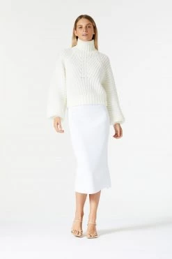 San Sloane Karsyn Knit White 18 San Sloane Karsyn Knit White