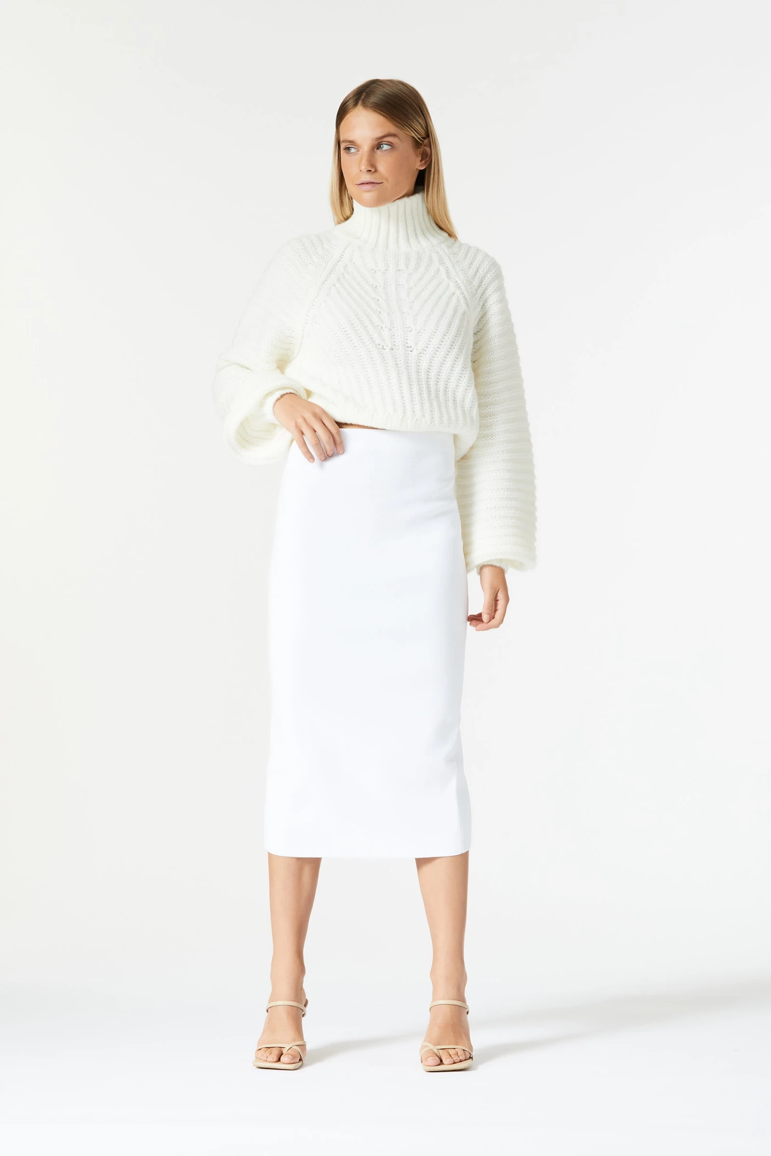 San Sloane Karsyn Knit White 4 San Sloane Karsyn Knit White