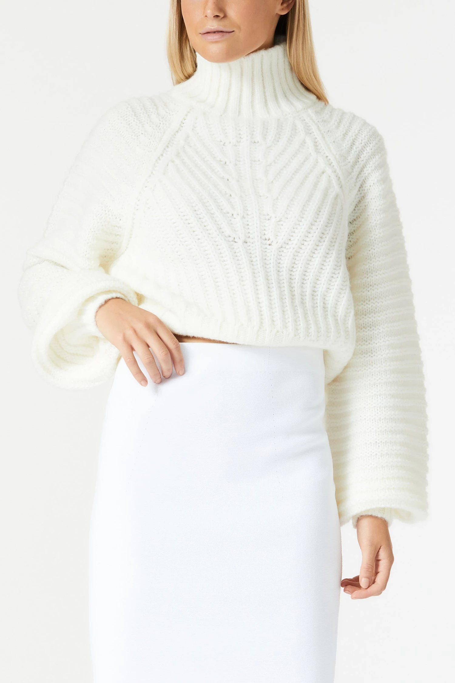 San Sloane Karsyn Knit White 3 San Sloane Karsyn Knit White