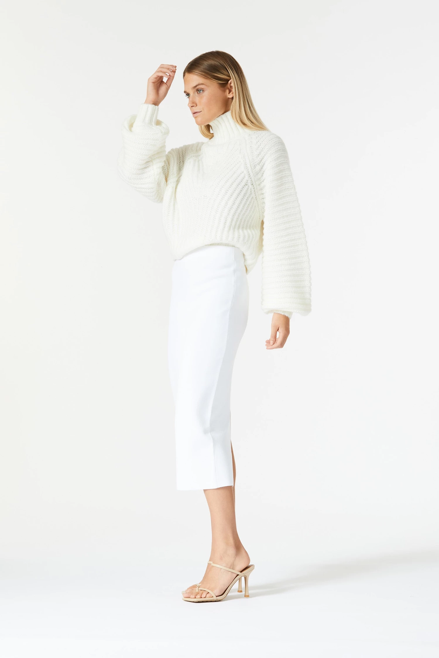 San Sloane Karsyn Knit White 5 San Sloane Karsyn Knit White