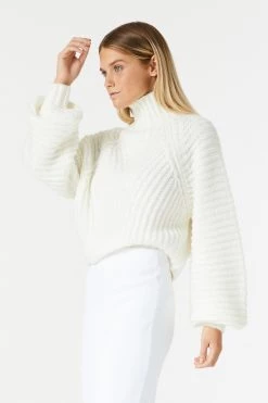 San Sloane Karsyn Knit White 15 San Sloane Karsyn Knit White
