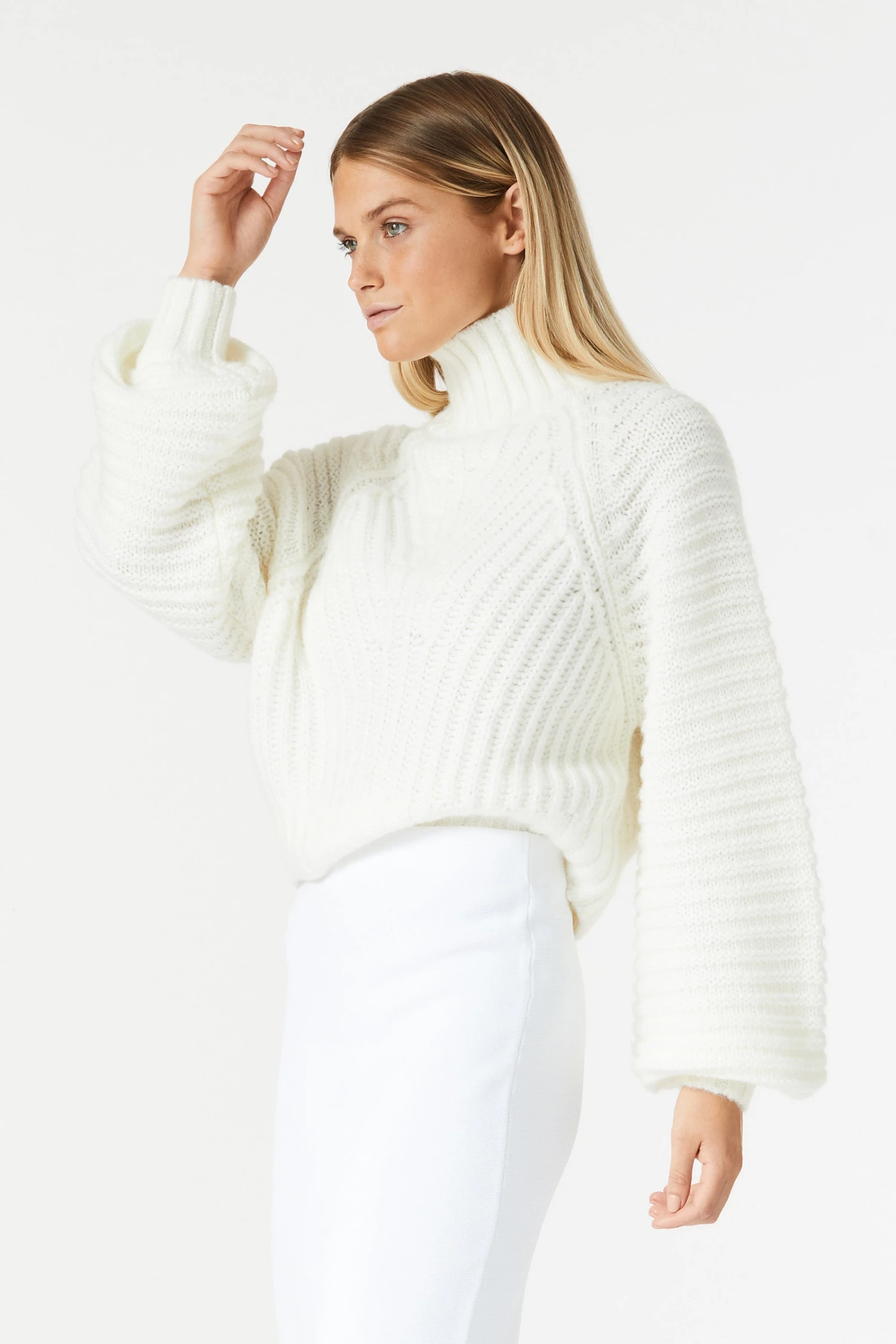 San Sloane Karsyn Knit White 6 San Sloane Karsyn Knit White