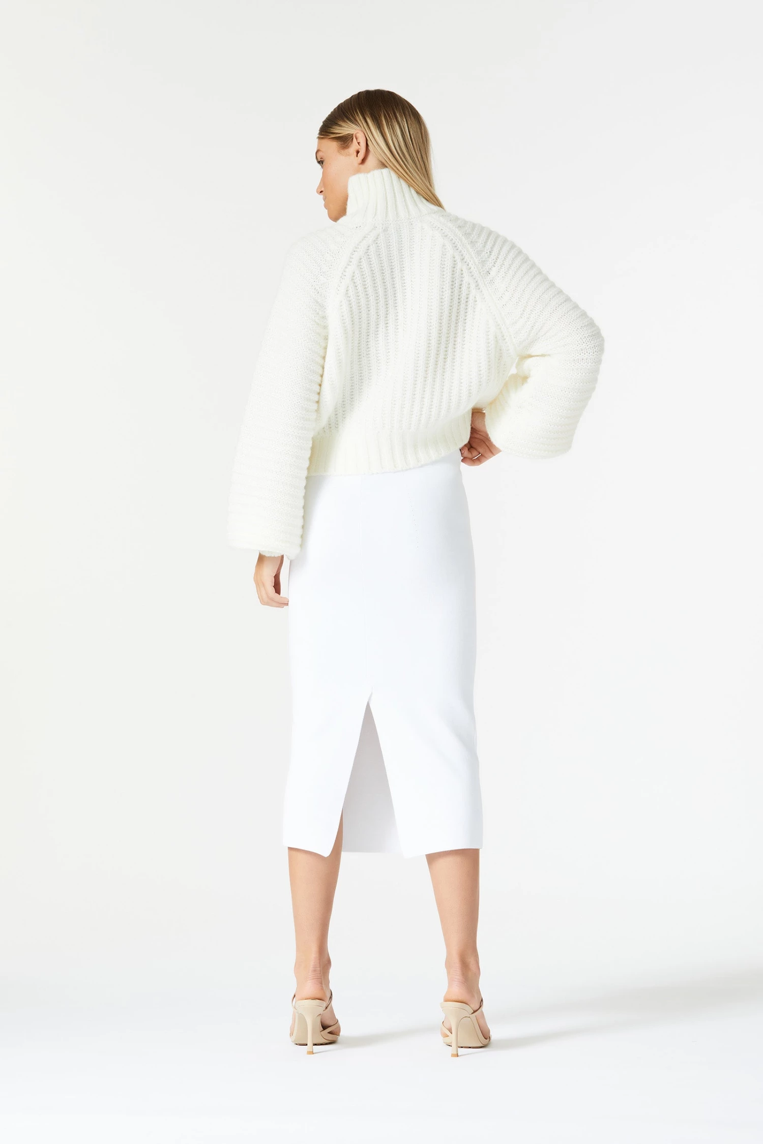 San Sloane Karsyn Knit White 7 San Sloane Karsyn Knit White