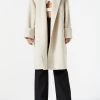 San Sloane Yvette Wool Coat Ecru