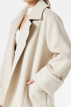 San Sloane Yvette Wool Coat Ecru 9 San Sloane Yvette Wool Coat Ecru