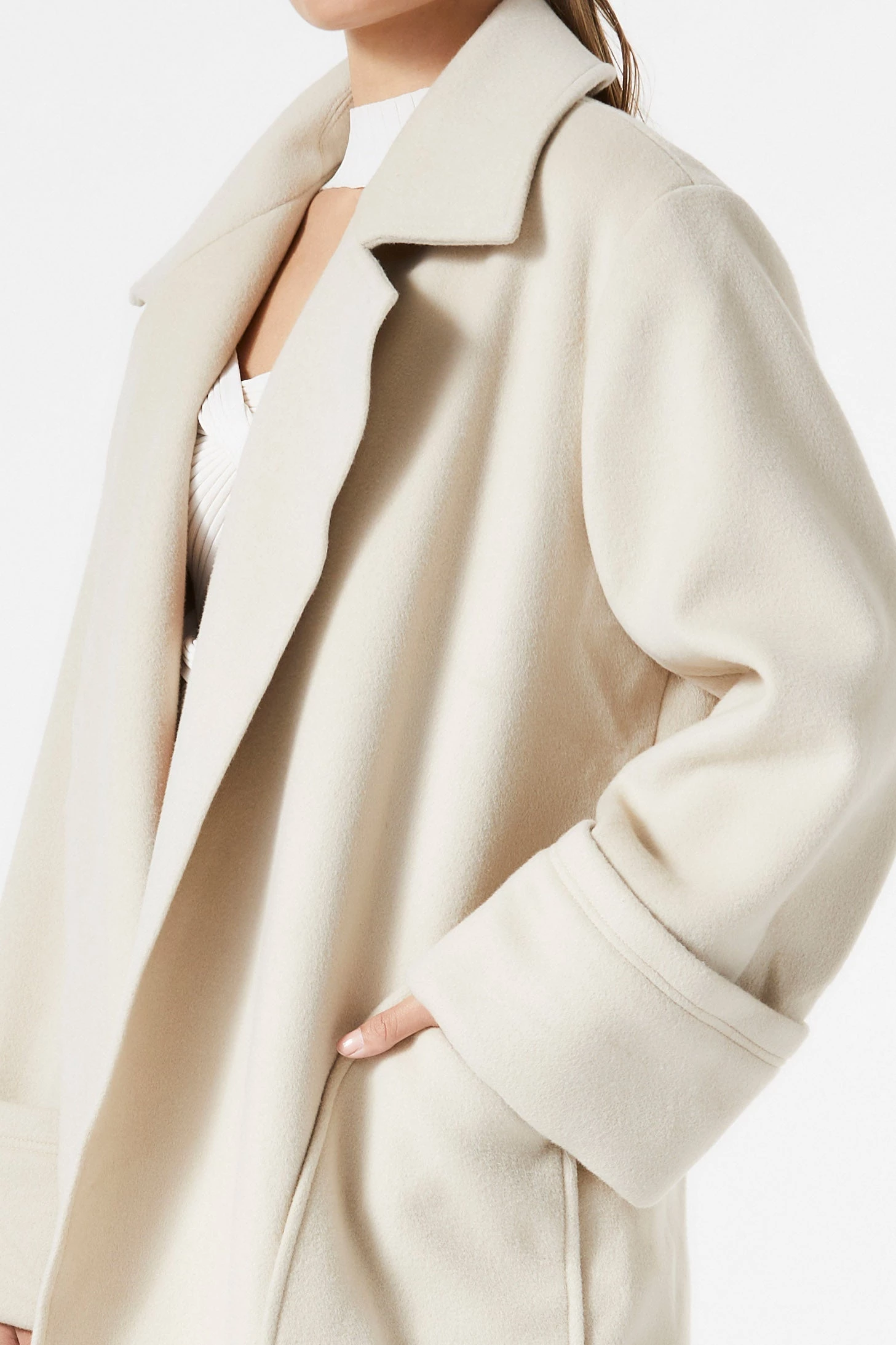 San Sloane Yvette Wool Coat Ecru 6 San Sloane Yvette Wool Coat Ecru