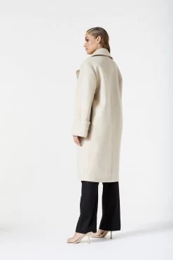 San Sloane Yvette Wool Coat Ecru 8 San Sloane Yvette Wool Coat Ecru