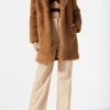 San Sloane Andromeda Faux Fur Jacket Toffee